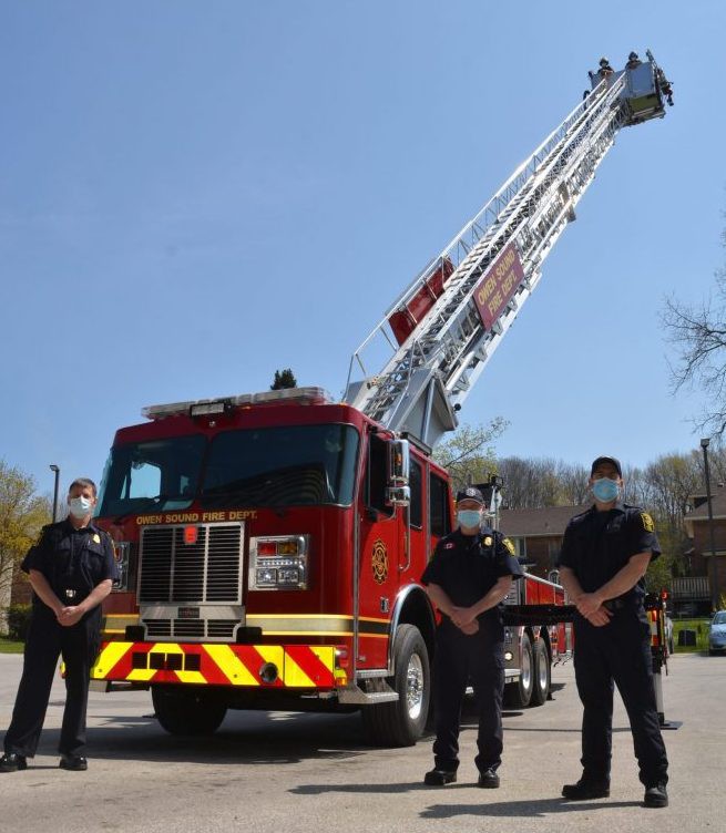 owen sound fire department receives new aerial platform truck