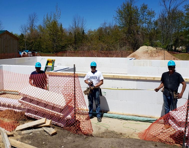 habitat for humanity building homes skills at saugeen first nation