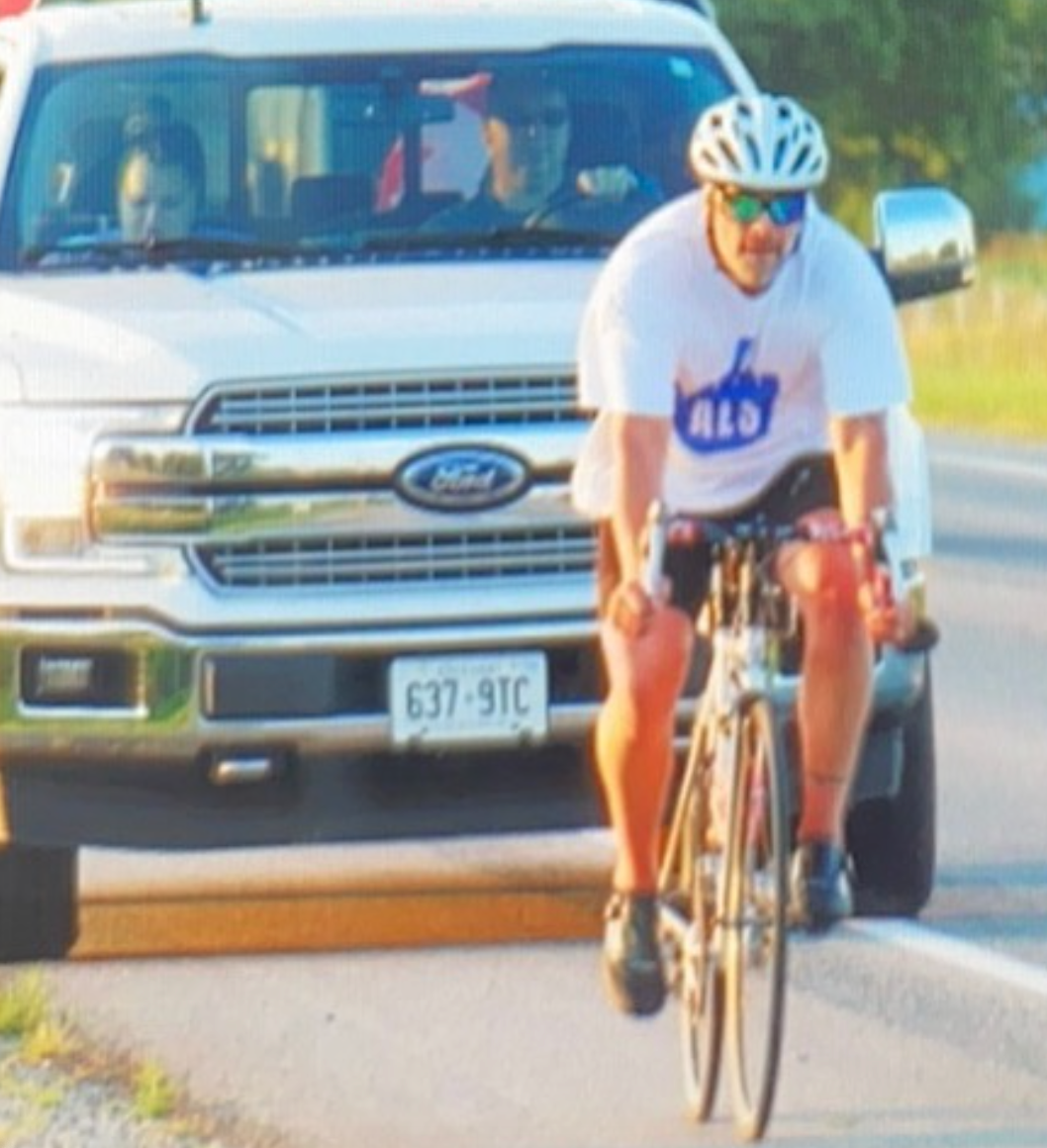 man to bike from milton to owen sound to raise awareness and fundraise for als research