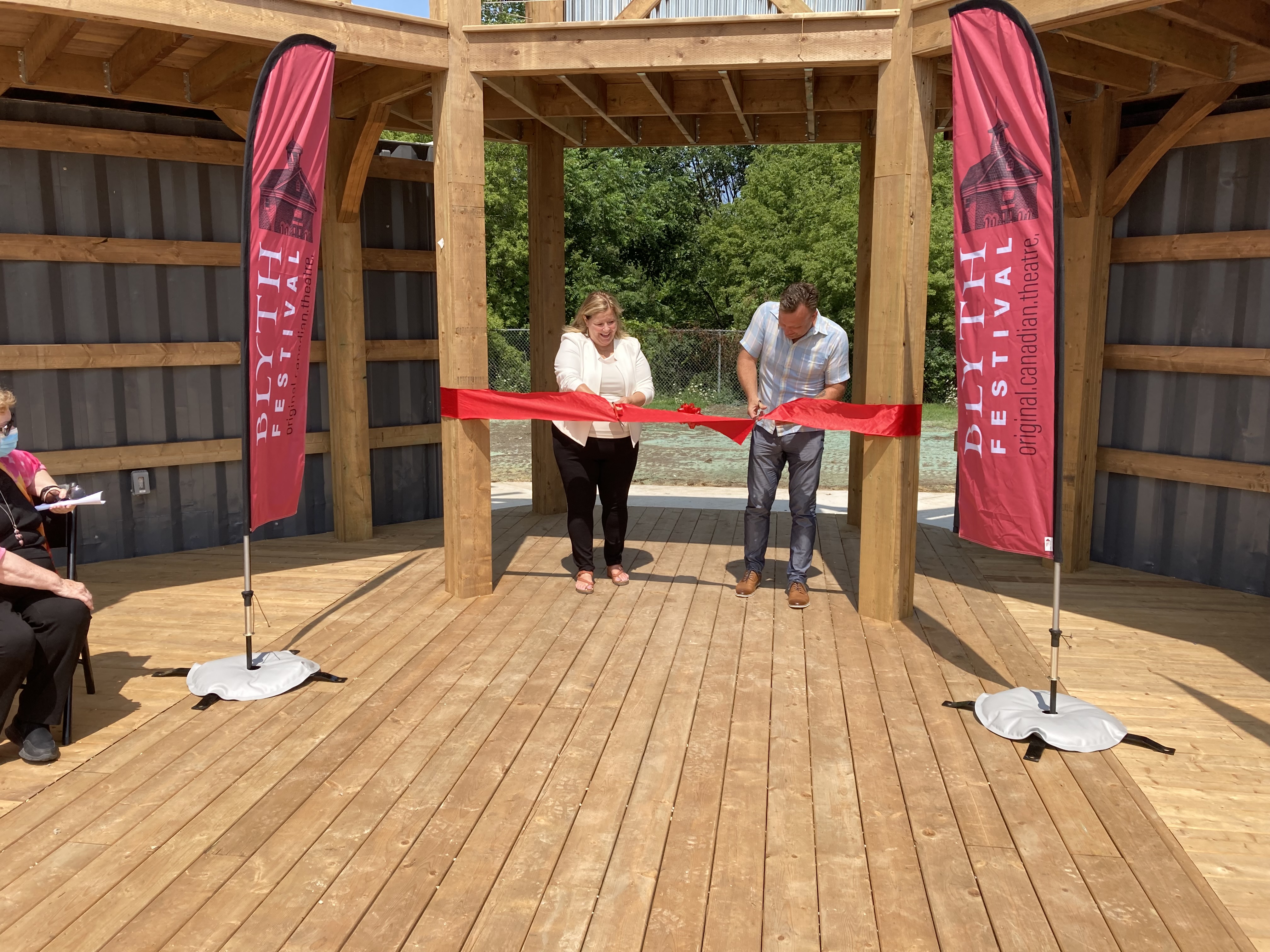 outdoor stage unveiled in blyth