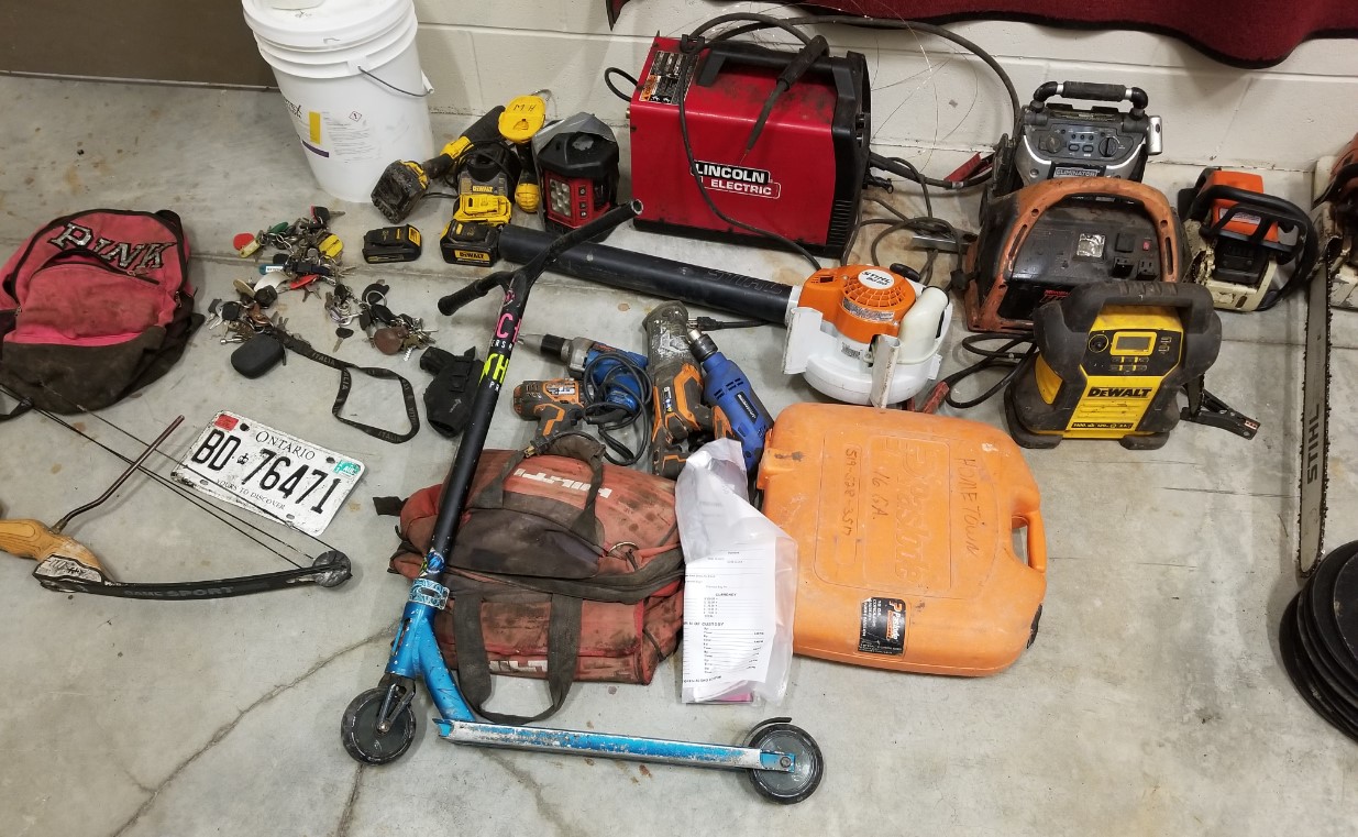 police recover numerous stolen items as investigation into rash of thefts continues