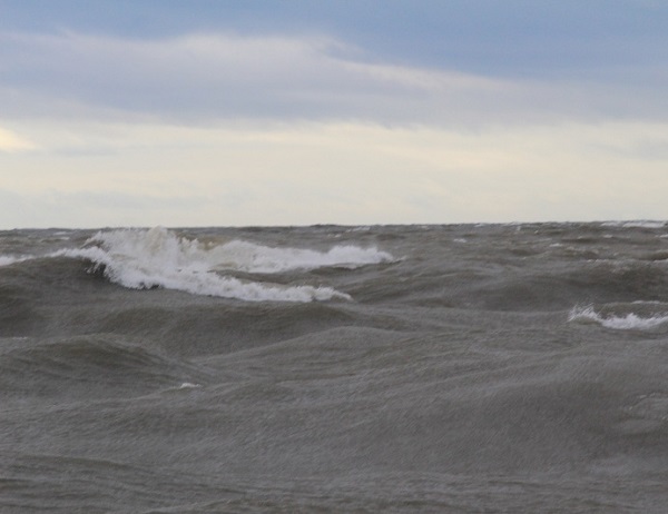 high winds pose risk of erosion and flooding on lake huron shore