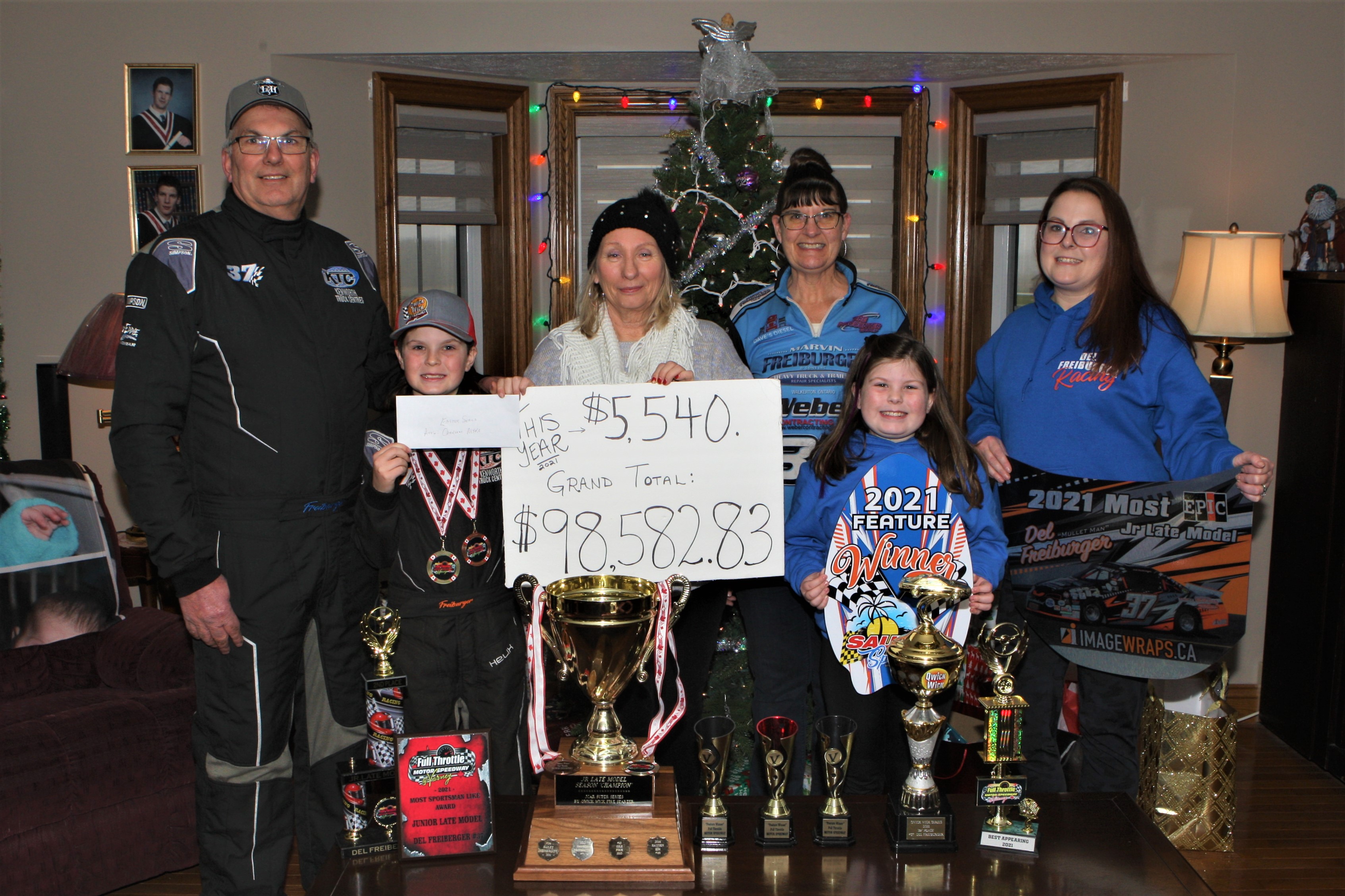 racing family makes annual donation to charity