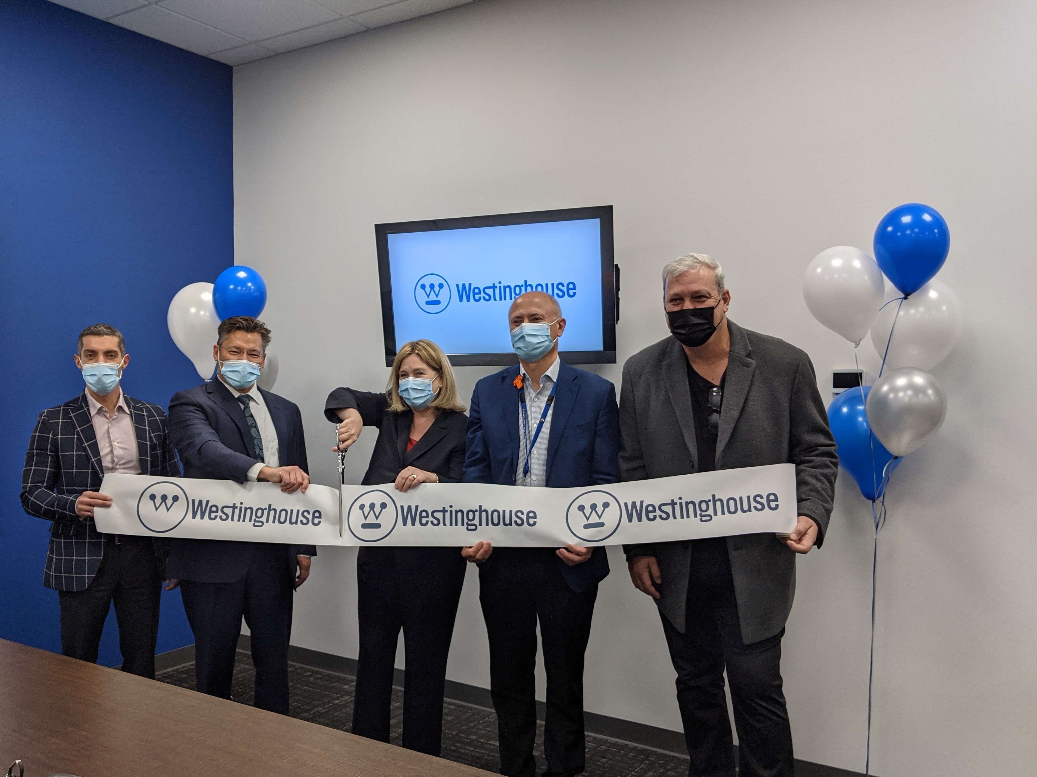 Ribbon cutting at new Westinghouse Canada Port Elgin office