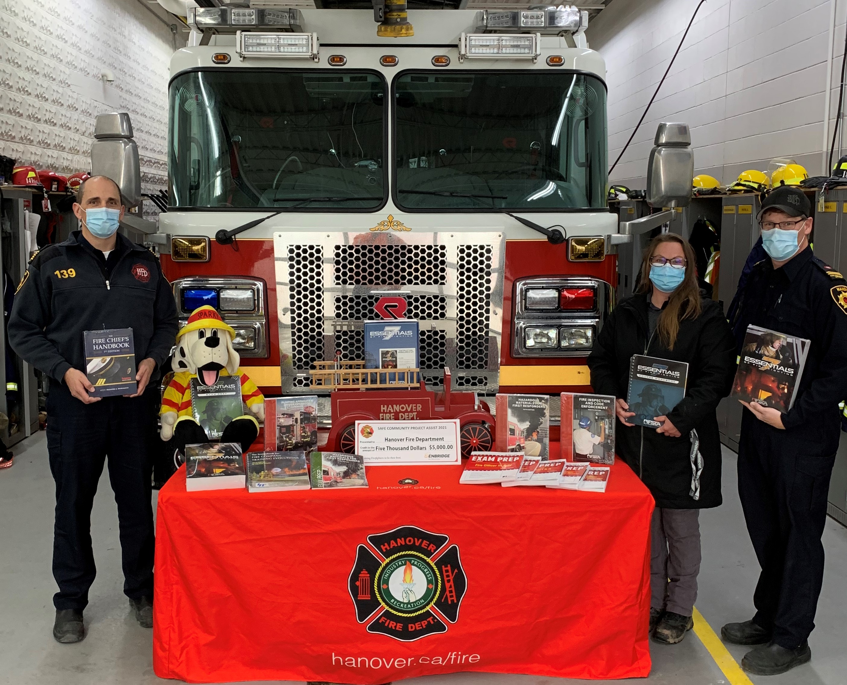 hanover fire receives support from safe community project assist
