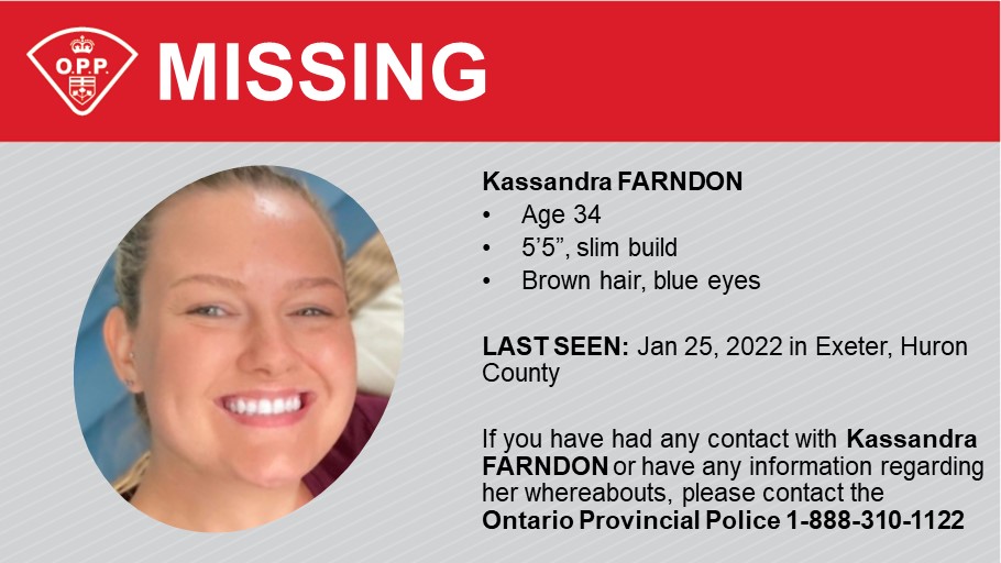 Huron County receive report of missing woman