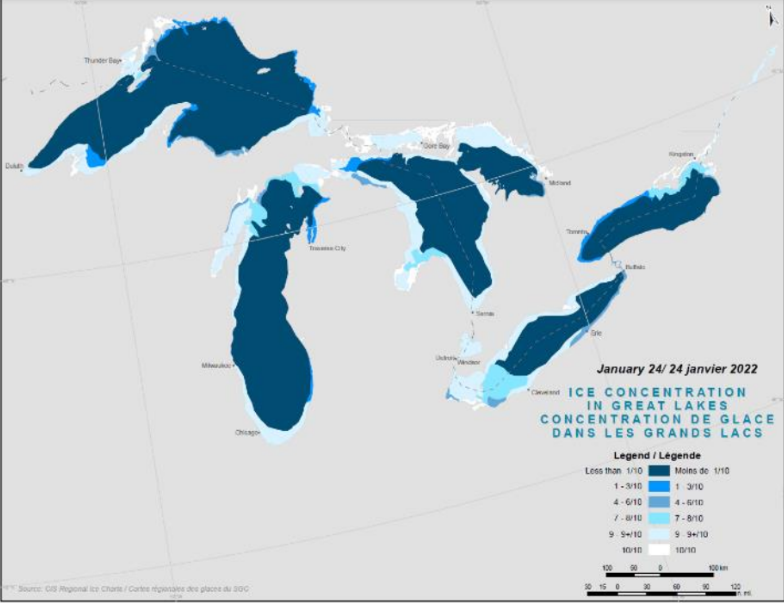 Great Lakes freezing faster than usual