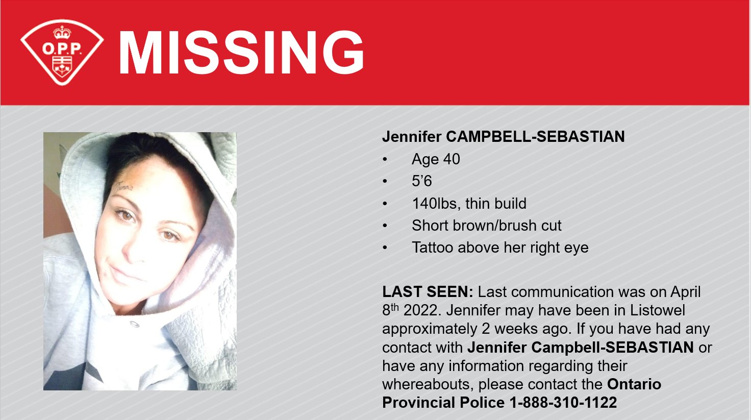 opp search for woman last seen in listowel area