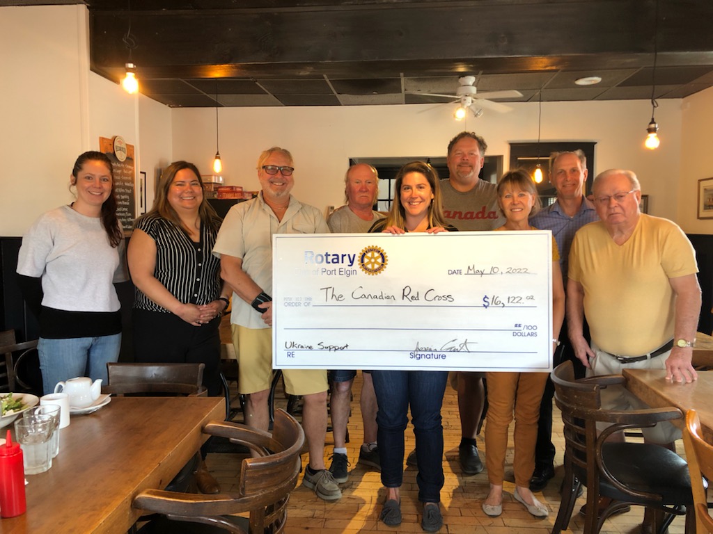 major ukraine donation from the rotary club of port elgin