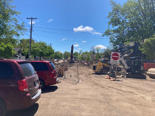 Work continues on main street of Bayfield