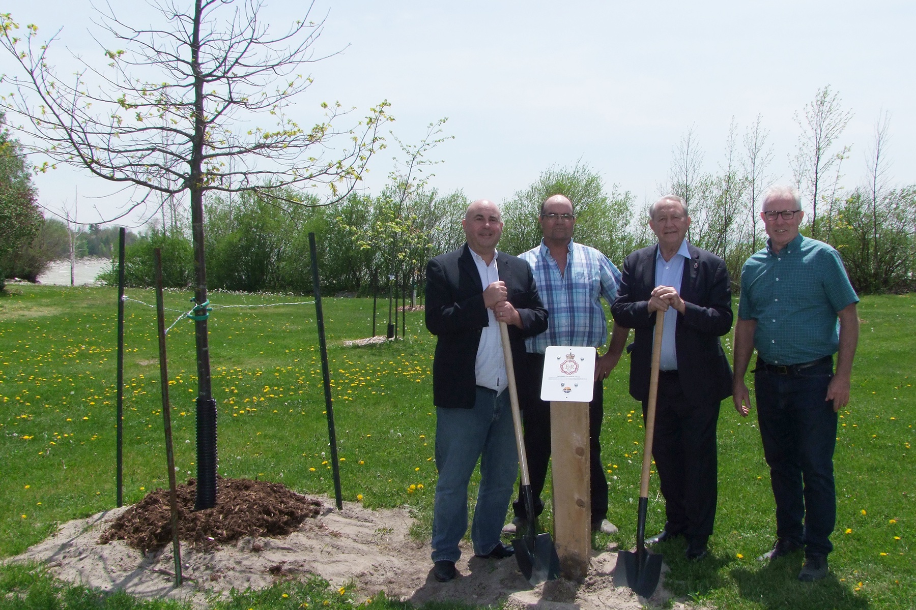local township honours queens platinum jubilee with tree planting ceremony
