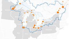 mapping the great lakes carrying cargo