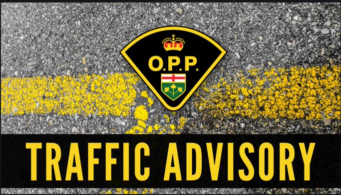 section of highway 9 near kinloss closed due to downed hydro wires