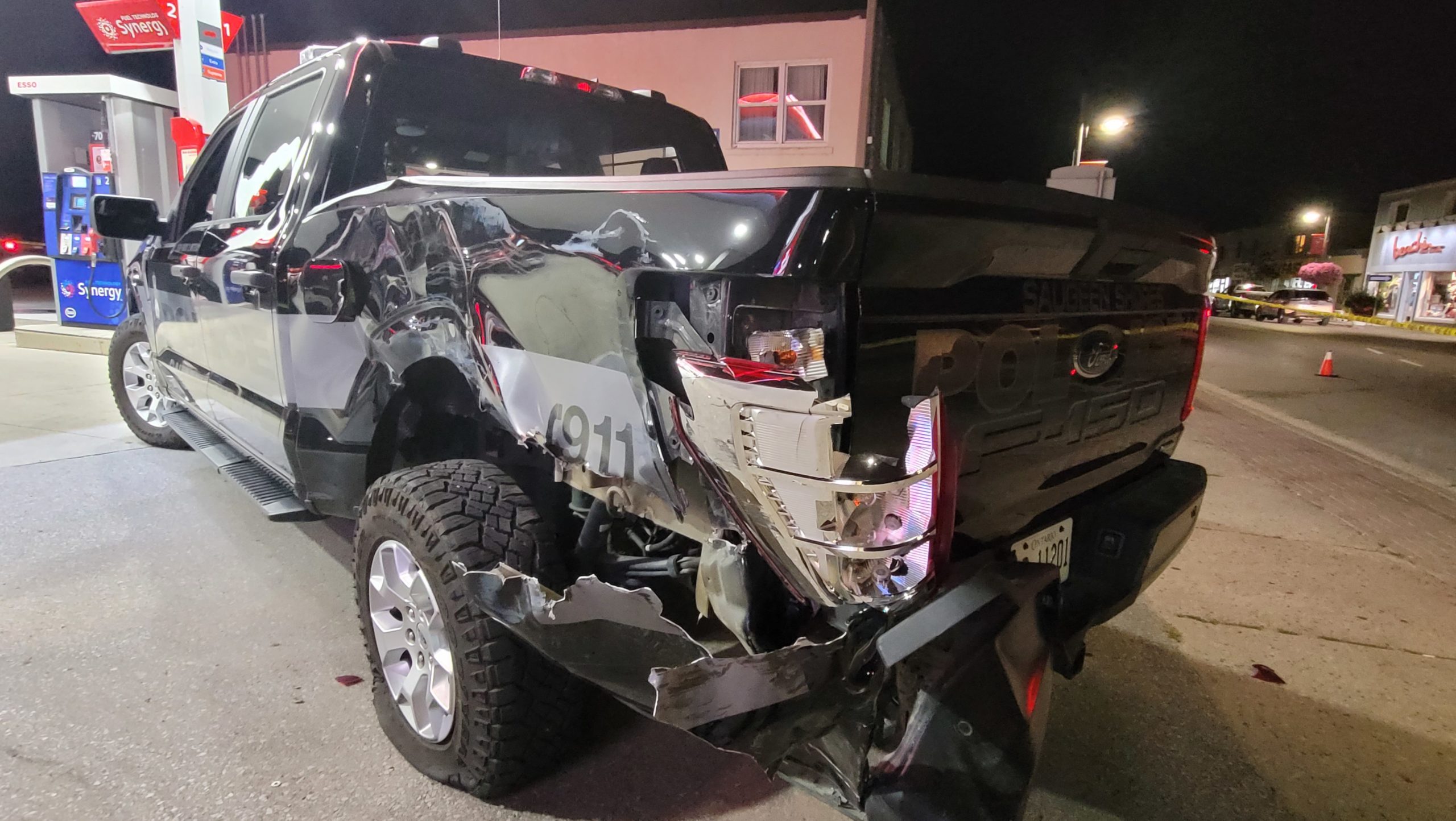 two saugeen shores police cruisers totalled during pursuit in port elgin scaled
