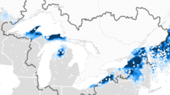 mapping the great lakes snowfall in the snowbelt