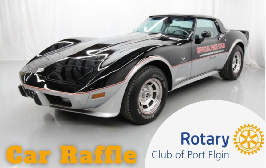 port elgin rotary club holding charity car raffle 1
