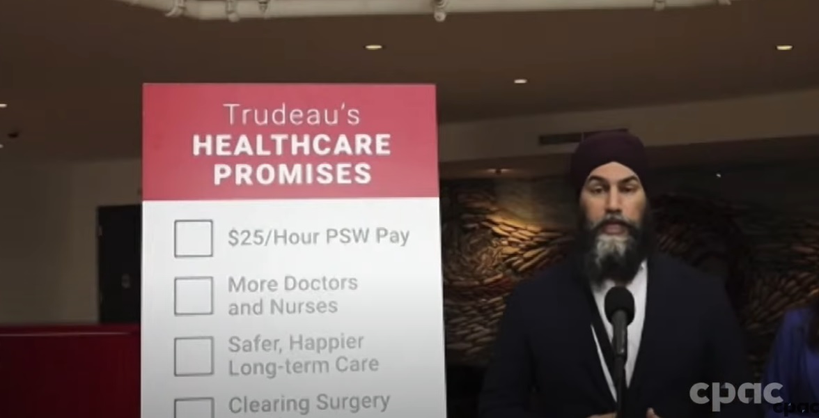 Singh calls on PM Trudeau to oppose for-profit healthcare; hire more frontline workers
