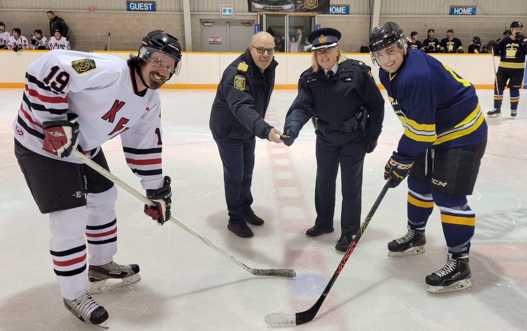 food bank and hospice benefit from guns vs hoses game in tiverton