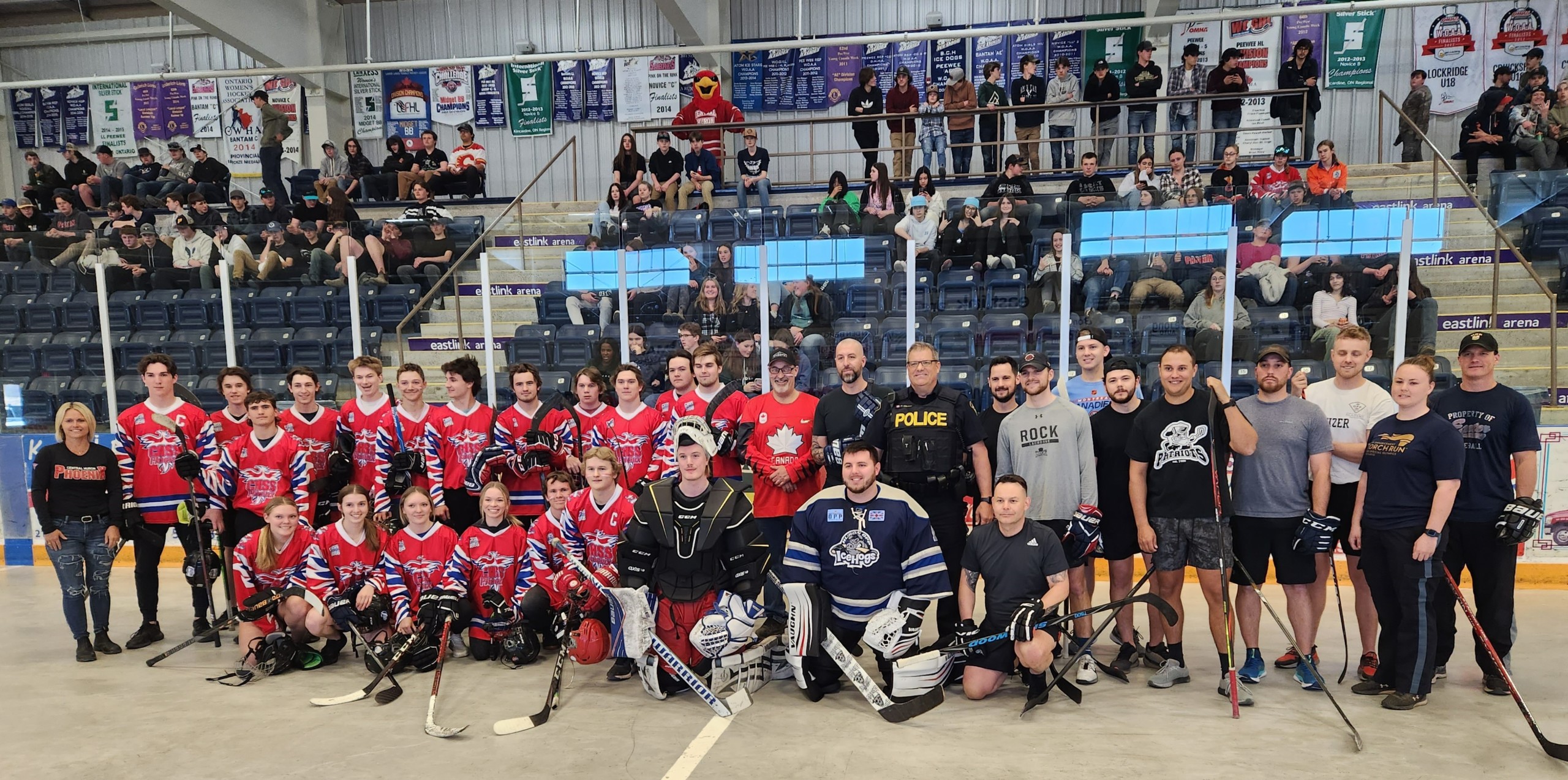 charity ball hockey game raises funds for local food bank scaled
