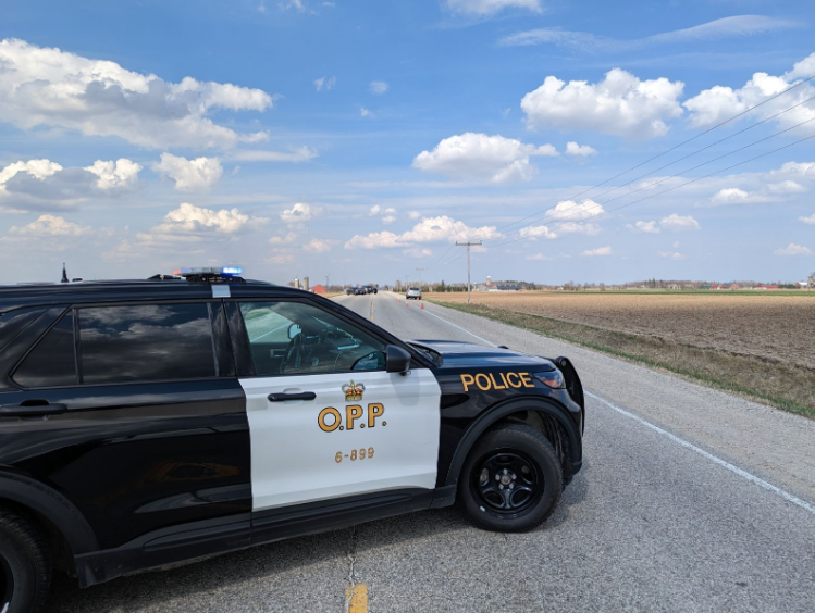 Road closed in Mapleton Township after collision involving a cyclist