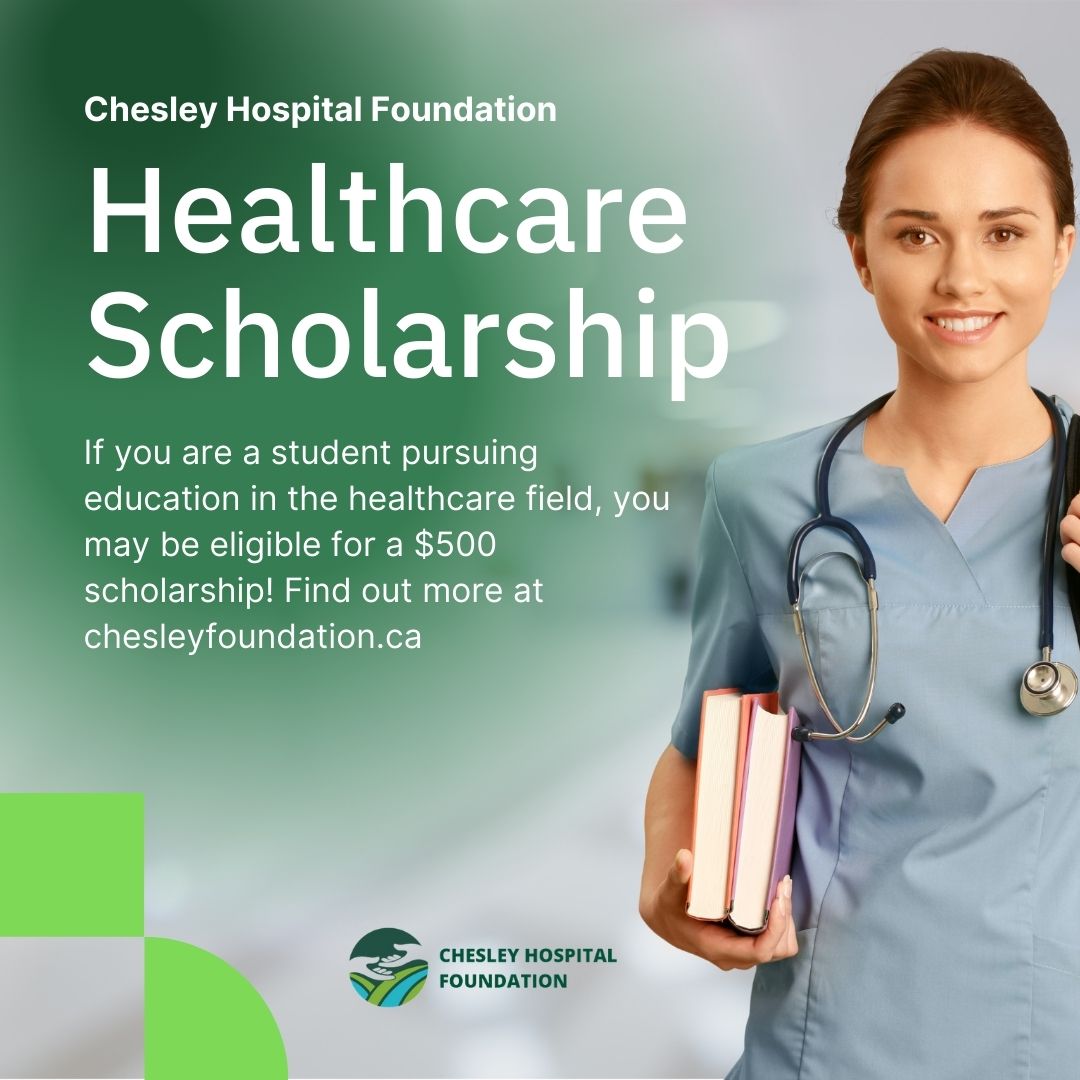 Chesley Hospital Foundation offering scholarships for Grey-Bruce healthcare students