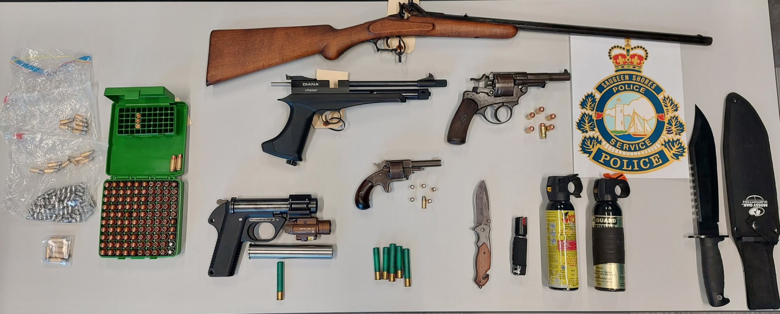 Weapons recovered by Saugeen Shores Police